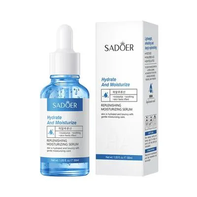 SADOER Hyaluronic Acid Serum 30ml – Deep Hydrating & Replenishing Moisturizing Face Serum for Smooth, Plump & Youthful Skin