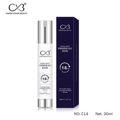 CVB Pearl Drop Primer Gel Base – Oil-Free, Matte & Poreless Makeup Base for All Skin Types, Long-Lasting 18H, Smoothes Skin, Minimizes Pores & Fine Lines, Lightweight Sheer Finish, 30ml