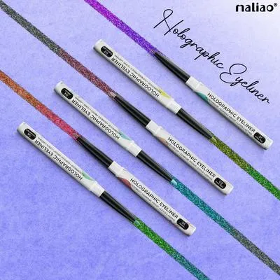Maliao Holographic Multichrome Liquid Eyeliner 1 pcs – Waterproof, Smudge-Proof, Sweat-Proof, Glittery, Shimmering & Metallic Eye Makeup for Bold, Long-Lasting Color