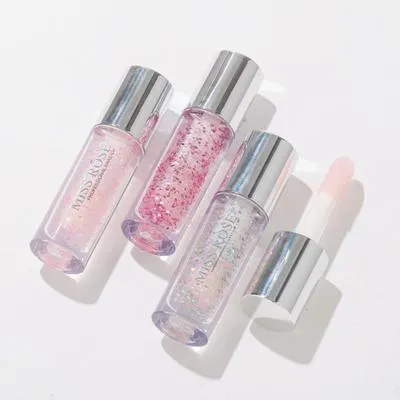 6 pcs Miss Rose Glitter LipGloss – Hydrating ShinyGloss | 6 Shades| Long-Lasting Makeup