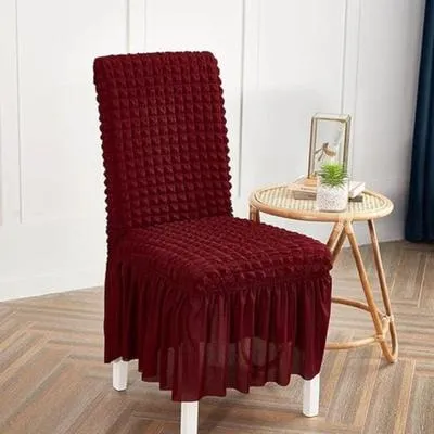 6 Seater Jersey Textured Chair Cover