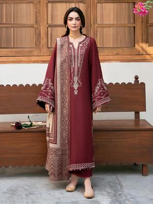 IZEL MOST TRENDING 3 Pcs Unstitched Embroidered Suit