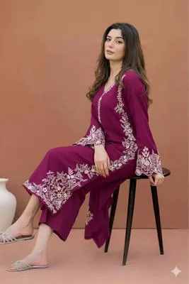 HIT ARTICLES 2 Pcs Unstitched Embroidered Suit