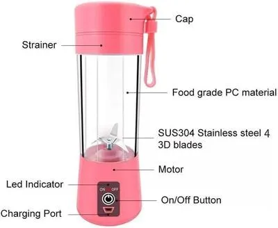 Portable Rechargeable Juicer with LED Light thumbnail 1