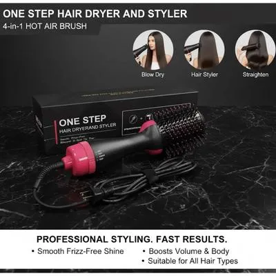 Smooth Hair Straightener Brush One Step