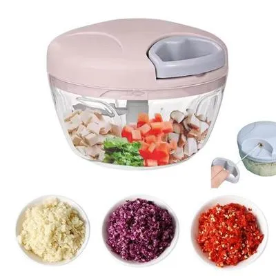 1 Pc Stylish Manual Food Chopper - Enhances Kitchen Functionality