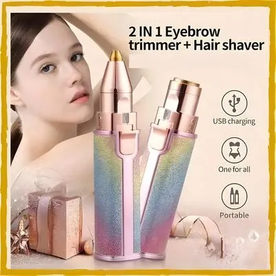 2 in 1 Eyebrow And Facial Hair Trimmer