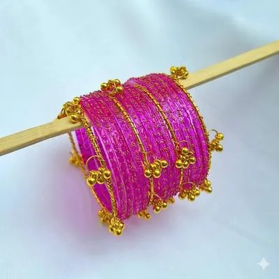 1 Pc Gold Plated Kara Bangle thumbnail 3