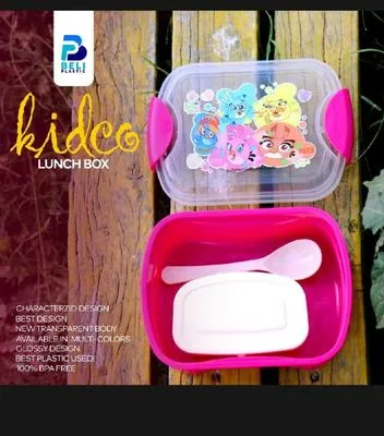 Vibrant Multicolor Lunch Box - 1 Pc Durable ABS Plastic