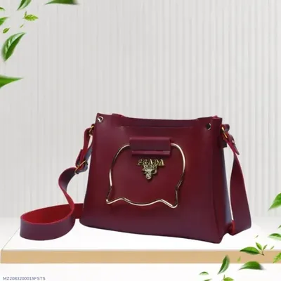 Women's PU Leather Plain Shoulder Bag thumbnail 6