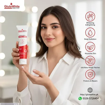 Gluta White Hand & Foot Whitening Cream 100ml thumbnail 6