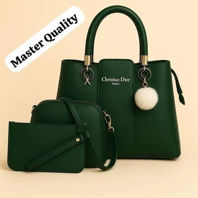 Women's Leather Plain Hand Bag