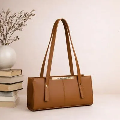 Girl's Leather Plain Hand Bag