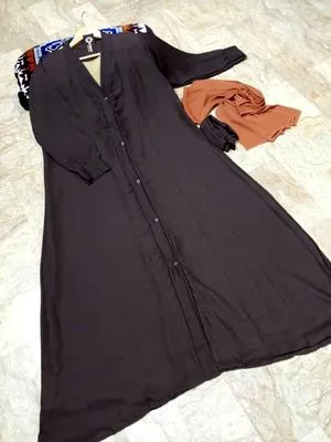 Georgette Plain Full Abaya