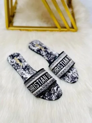 Christion Dior Printed Slippers