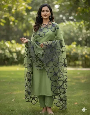 1 Pc Women's Stitched Dupatta