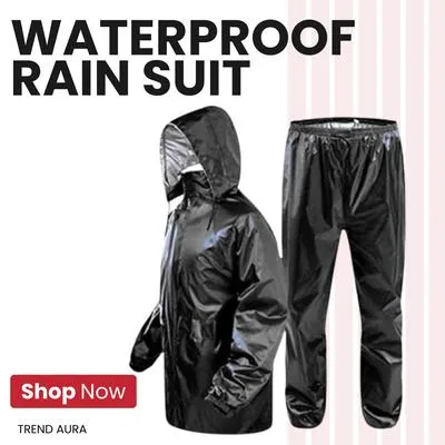 2 Pcs Parachute Raincoat