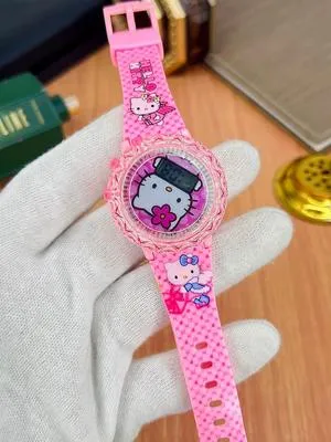 Beautiful Digital Printed Watch for Girls - 1 Pc