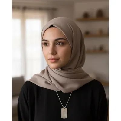 Ayat-ul-Kursi Design Silver Plated Locket