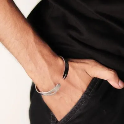 1 Pc Silver Plated Kara Bangle