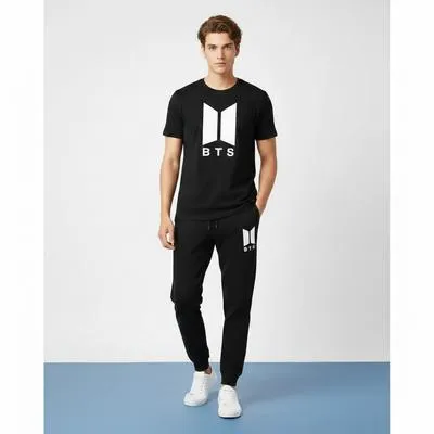 2 Pcs Men's Polyester Printed Track Suit