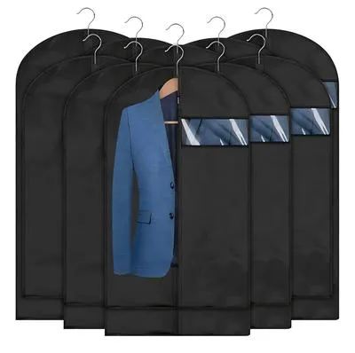 5 Pcs Non-Woven Dress Covers with Transparent Window Premium Quality