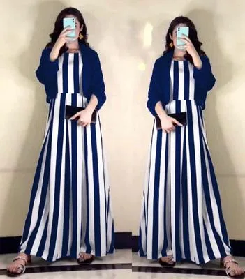 2 Pcs Women's Stitched Silk Printed Maxi Suit