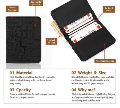 Men's Leather Wallet Handy Style thumbnail 4
