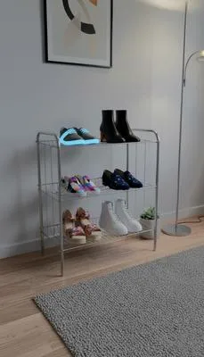 Durable Construction For Long-Lasting Use Shoe Rack
