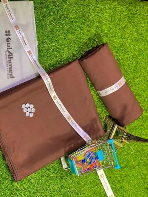 Men's Unstitched Wash And Wear Plain Suit