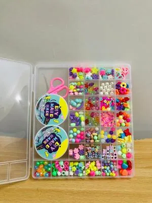 Modern Design Acrylic Plated Beads DIY Jewellery Beads