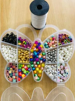 DIY Jewellery Beads / Beads Set with Alphabets beads and Crystal 