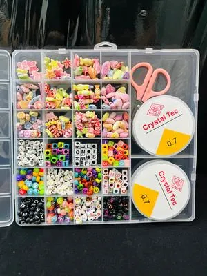 Modern Design Acrylic Plated Multicolored DIY Jewellery Beads