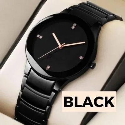 Men's Quartz Chain Strap Watch - 1Pc Modern Stylish Look Watch
