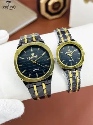 Fortune Time Couple Watches - Stylish Design Men & Women Watch