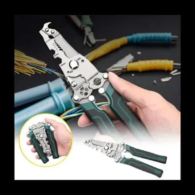 18 In 1 Foldable Wire Stripper Crimper Cable Cutter Pliers Upgraded Multifunctional For Wire Stripping Shearing Cutting Tools