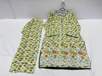 Pakistani Printed Kurta Set with Pajama thumbnail 3
