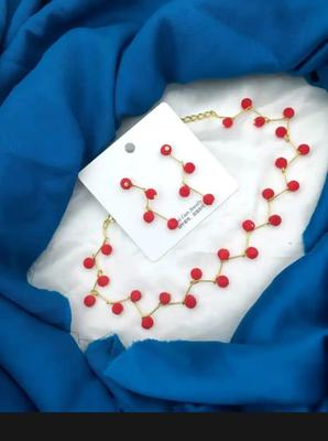 Zig-zag Design Gold Plated Necklace 