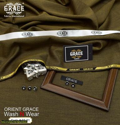 Men's Unstitched Wash And Wear Plain Suit