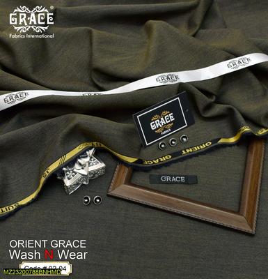 Men's Unstitched Wash And Wear Plain Suit