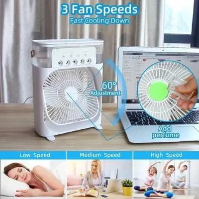 10-Inch USB Rechargeable Air Cooler Fan with Ice Tank thumbnail 6