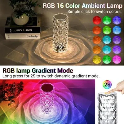 Crystal LED Table Lamp with 16 Colors Remote Control thumbnail 4