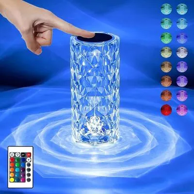 Crystal LED Table Lamp with 16 Colors Remote Control thumbnail 8