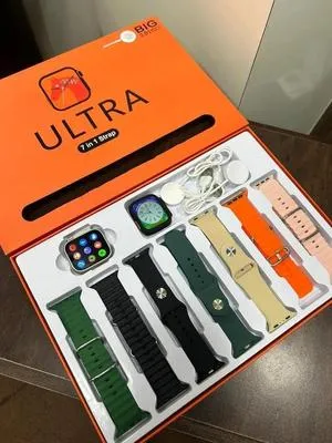 7-in-1 Ultra Smart Watch with 7 Straps & Bluetooth Call thumbnail 1