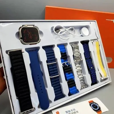 7-in-1 Ultra Smart Watch with 7 Straps & Bluetooth Call thumbnail 2