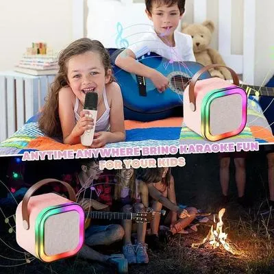 Wireless Karaoke Speaker with RGB Lights for Kids thumbnail 1