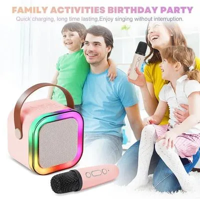 Wireless Karaoke Speaker with RGB Lights for Kids thumbnail 3