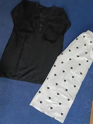 Stylish Women's Stitched Cotton Ensemble - 2 Pcs Shirt and Trouser Set Featuring Printed Patterns thumbnail 3