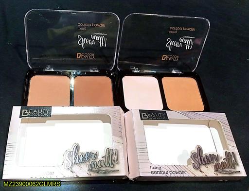 2 Colors Fixing Contour Powder Kit (Sheer Matt)