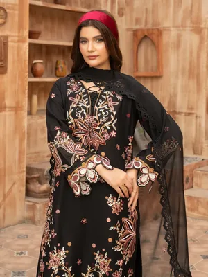 Wasl - U6A Embroidered Lawn Suit - 3 Pcs Set for Women thumbnail 3